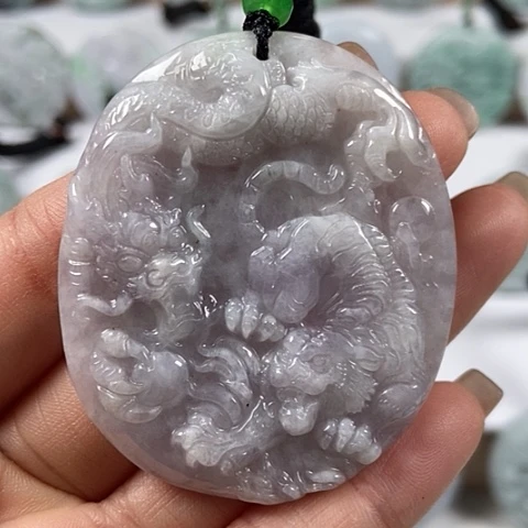 翡翠颈饰未镶嵌下山虎福利