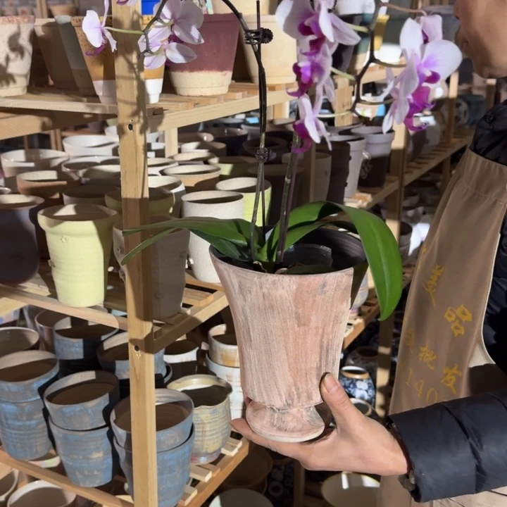 景德镇桌面陶瓷花盆