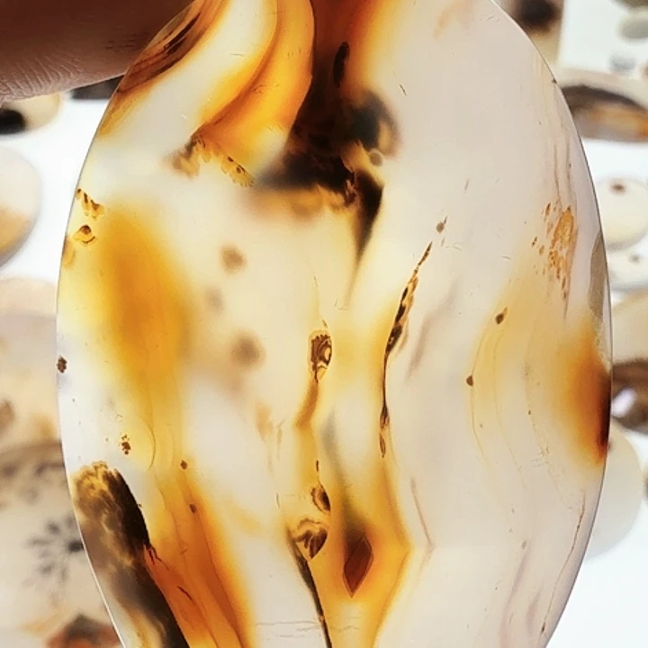 未镶嵌玛瑙/玉髓珠宝半成品