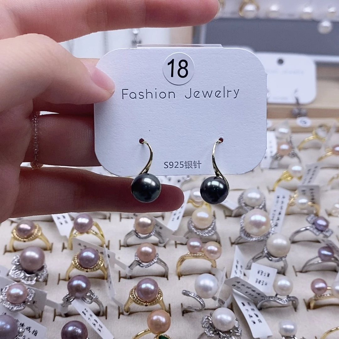 合金海水珍珠耳饰