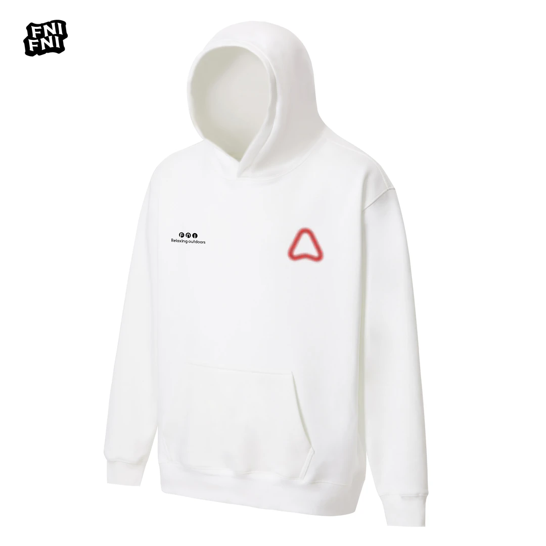 FNI黑标（虚化三角）结构款男女同款长袖美式连帽卫衣早秋冬款胶浆