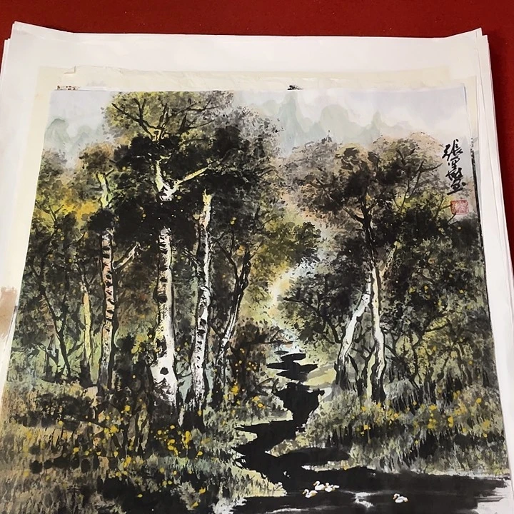 国画张圣敏先生纯手绘作品