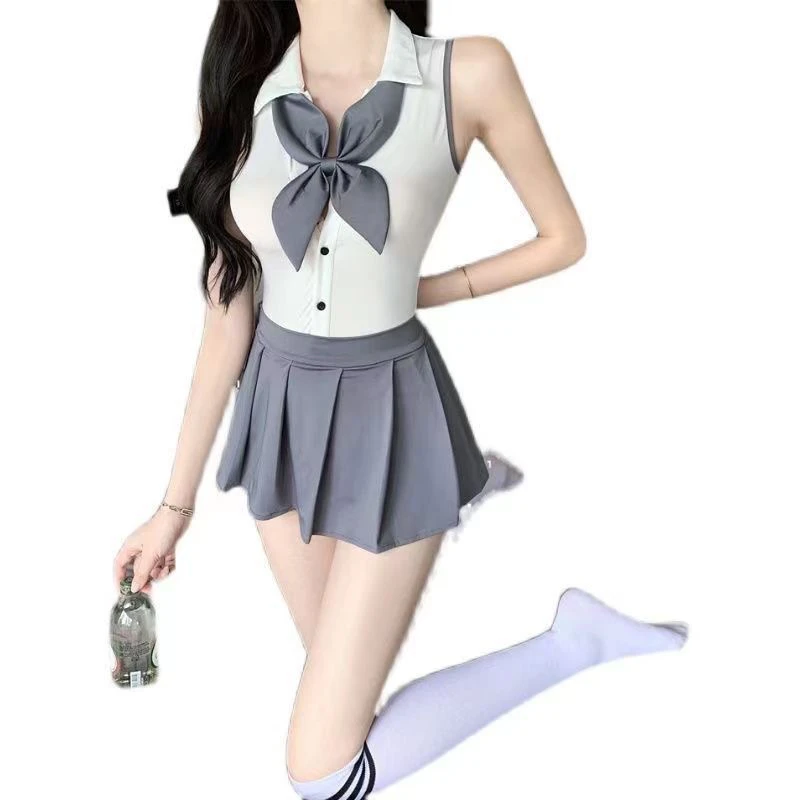 时尚套装酒吧纯欲日系短袖女装显瘦学生夏季套装服装水手服
