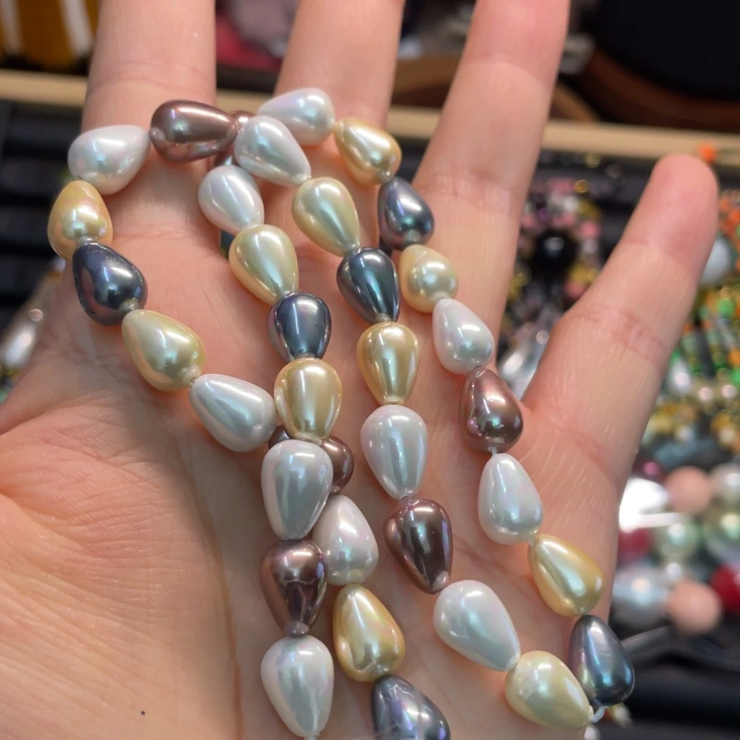 8*12幻彩水滴  手工diy半成品散珠