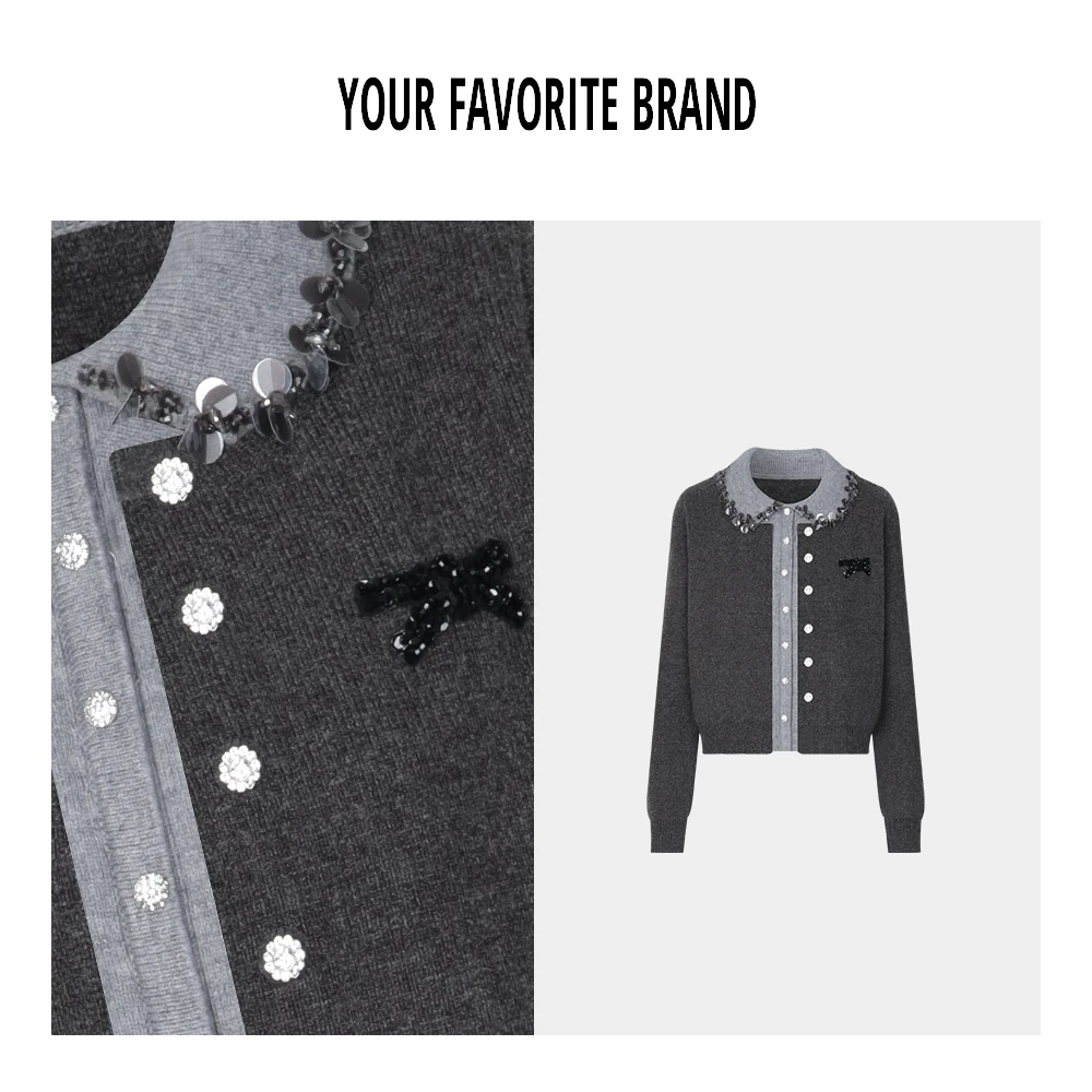 【小温暖】新款长袖百搭时尚设计师休闲针织毛衣B2D820056