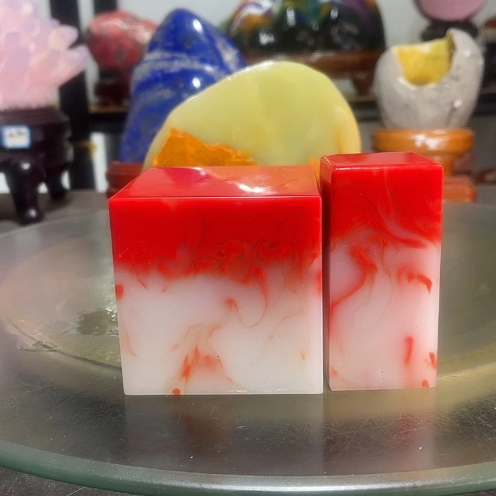 石材巴西红色摆件