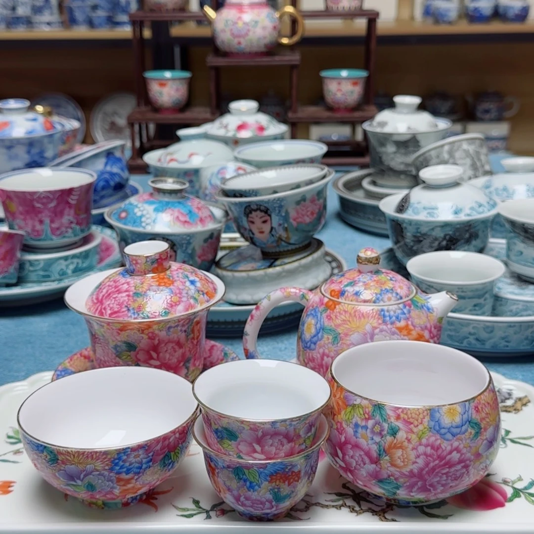 万花珐琅六件景德镇福利