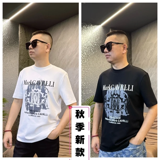秋季|男士印花圆领短袖T恤上衣227-10