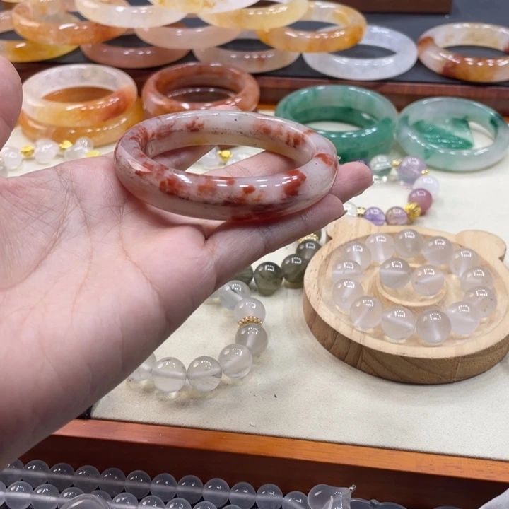 纯铜硅胶56纯天然手镯