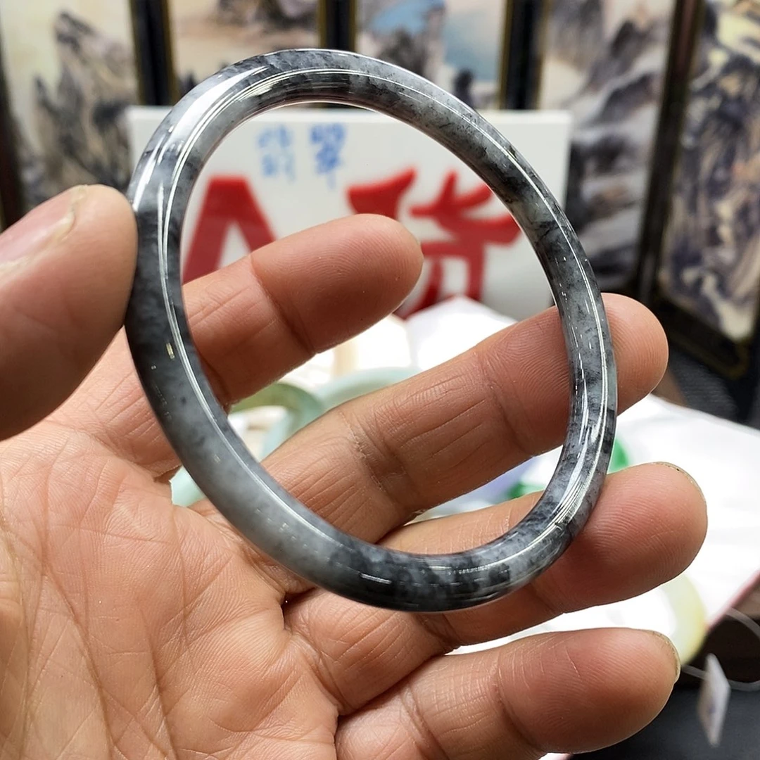 翡翠未镶嵌手镯翡翠手镯59、卡8