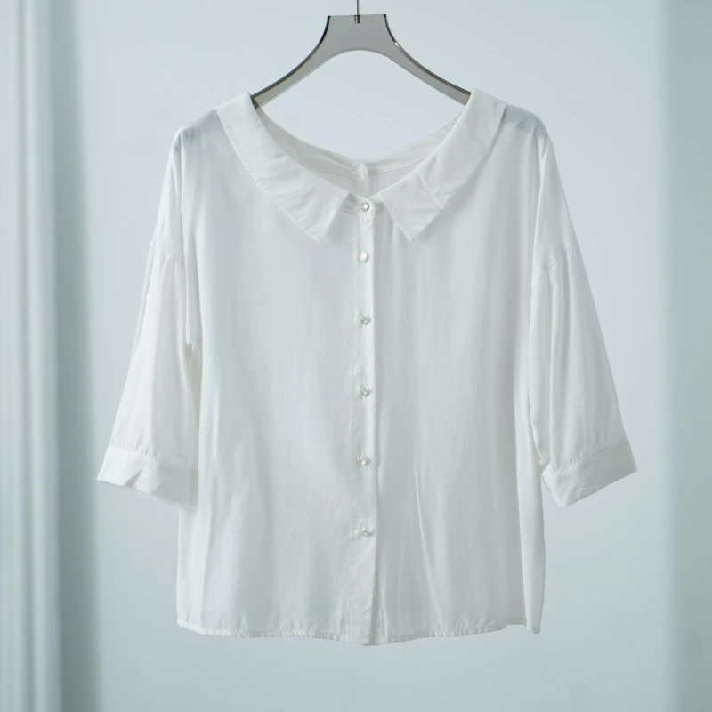 【三C・伊】S428  女装时尚夏季上衣小衫白色Y22220520C50