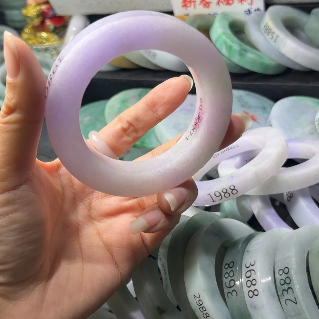 定制翡翠手镯未镶嵌小*子