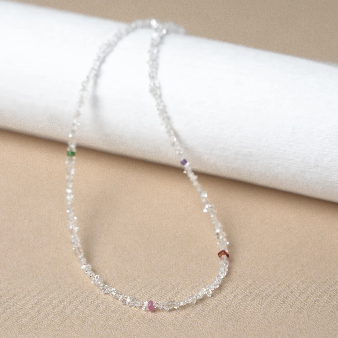 坠链均925银 「月下爱丽丝」闪灵多宝项链s925银 ZB272062625