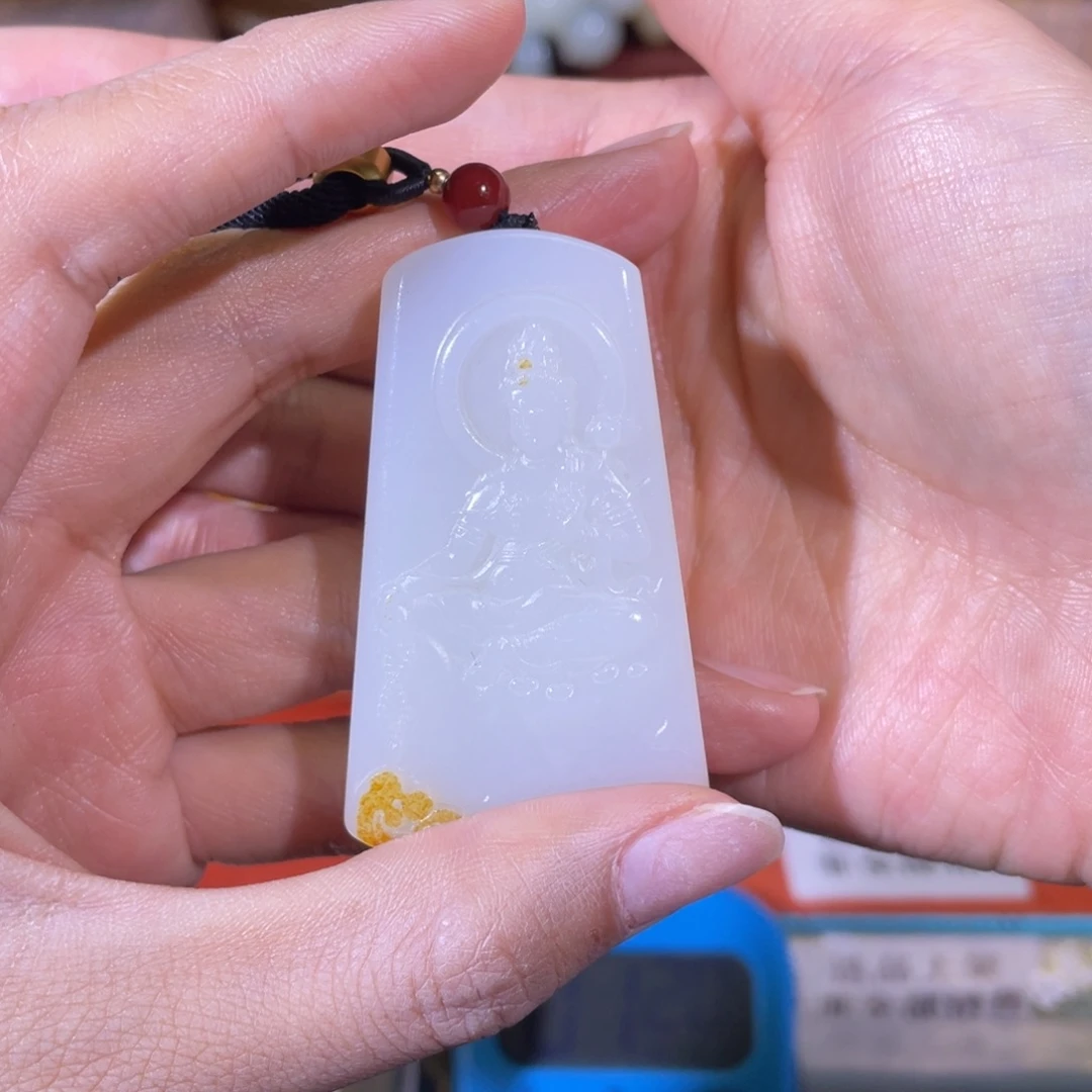 -***.和田玉未镶嵌挂件