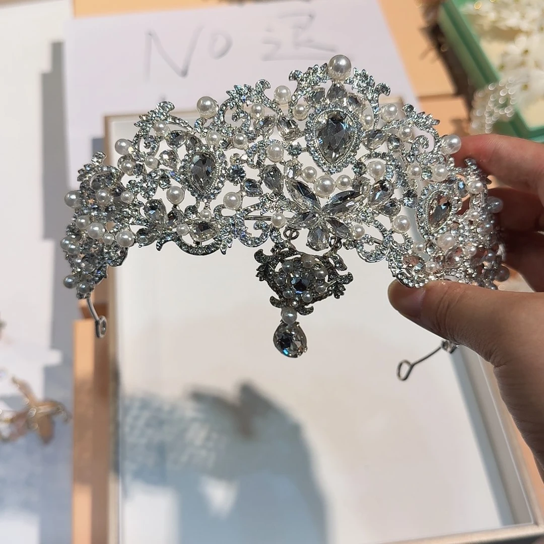 硅胶气质皇冠新娘头饰