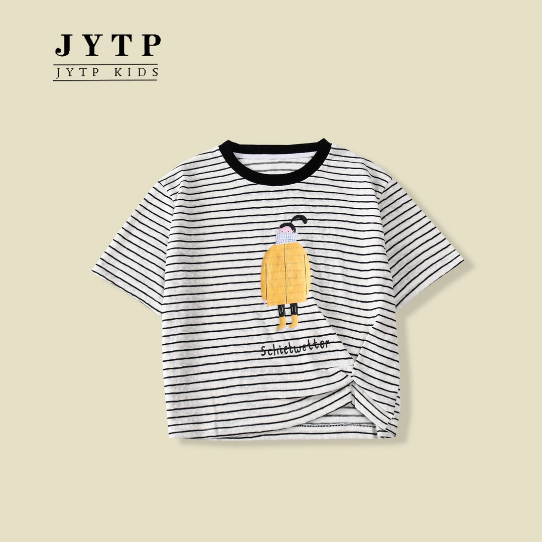 夏季新款女童初高中生短袖宽松大童zb5864简约童品