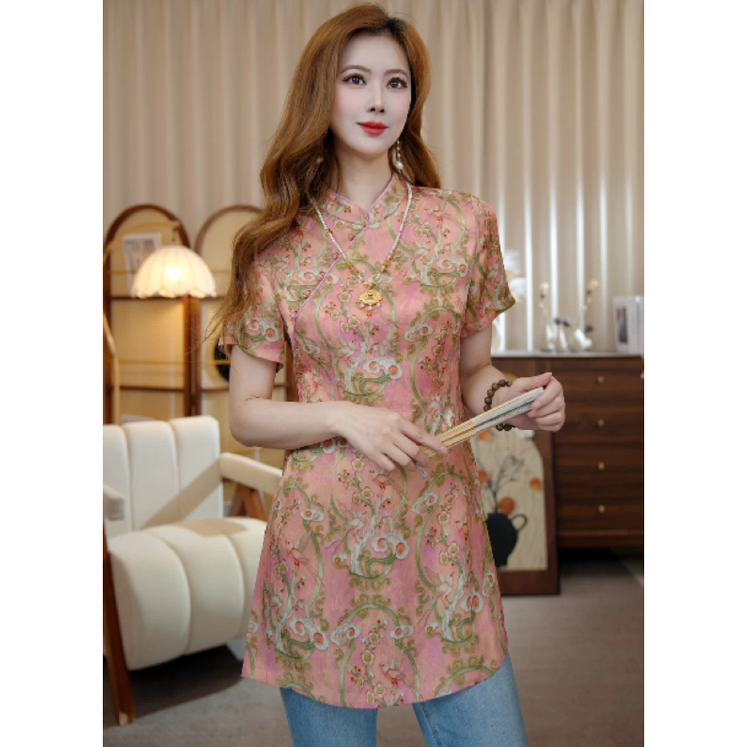 【喜上眉梢】新中式显瘦气质时尚夏季中国风上衣