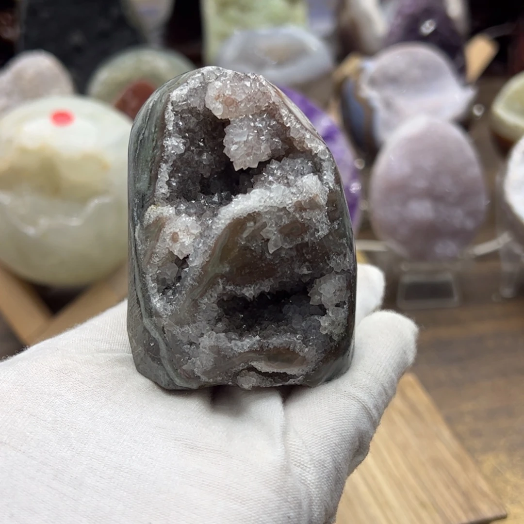 未镶嵌珠宝半成品水晶晶镇94