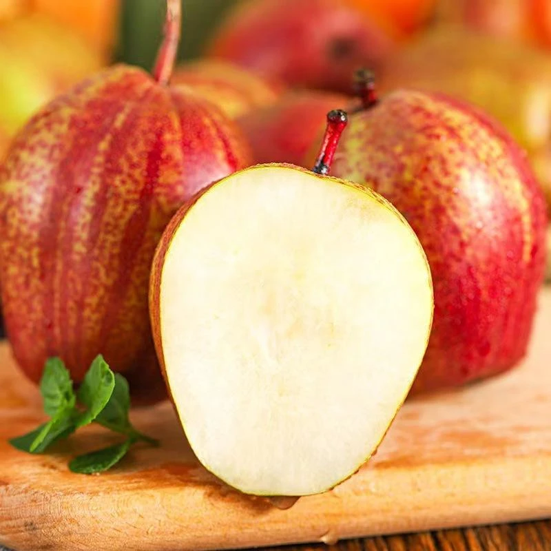 陕西彩虹梨酥梨新鲜当季水果早酥梨脆酸甜香红皮薄皮鲜果梨香甜脆