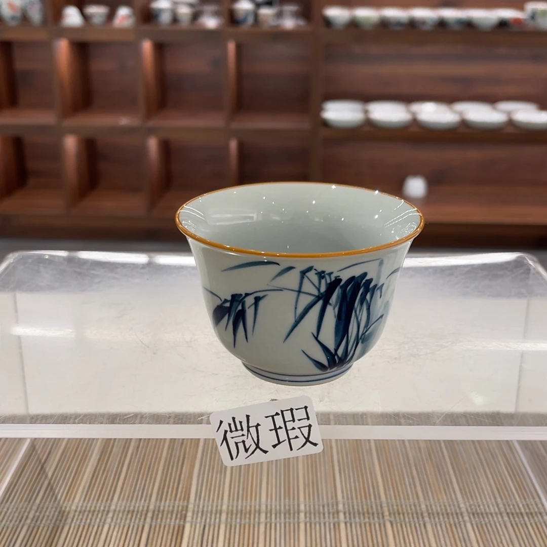微瑕纯手绘釉下彩