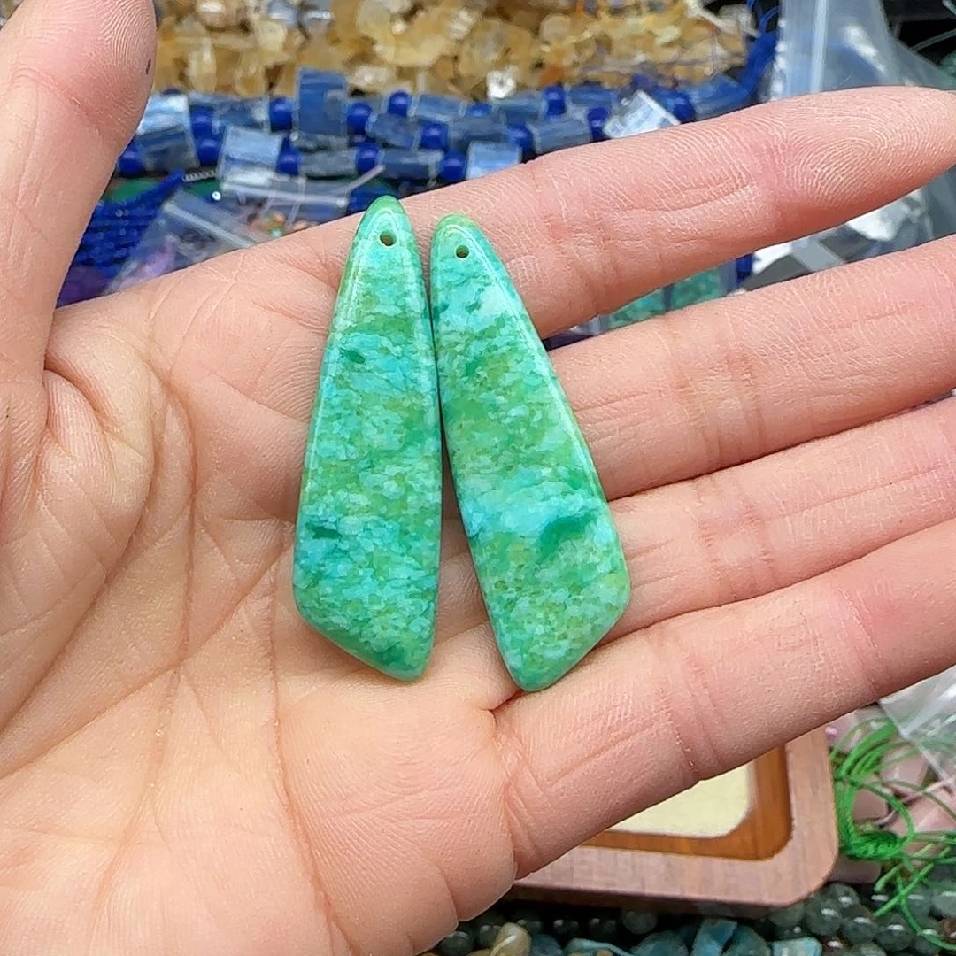 玛瑙/玉髓珠宝半成品合金05一对