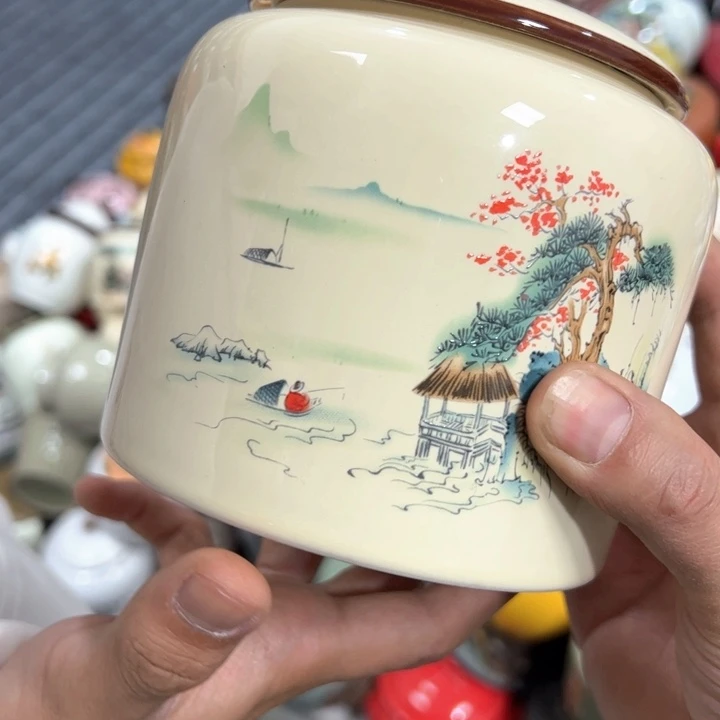 茶叶罐陶瓷家用储物罐轻微瑕疵品介意勿拍