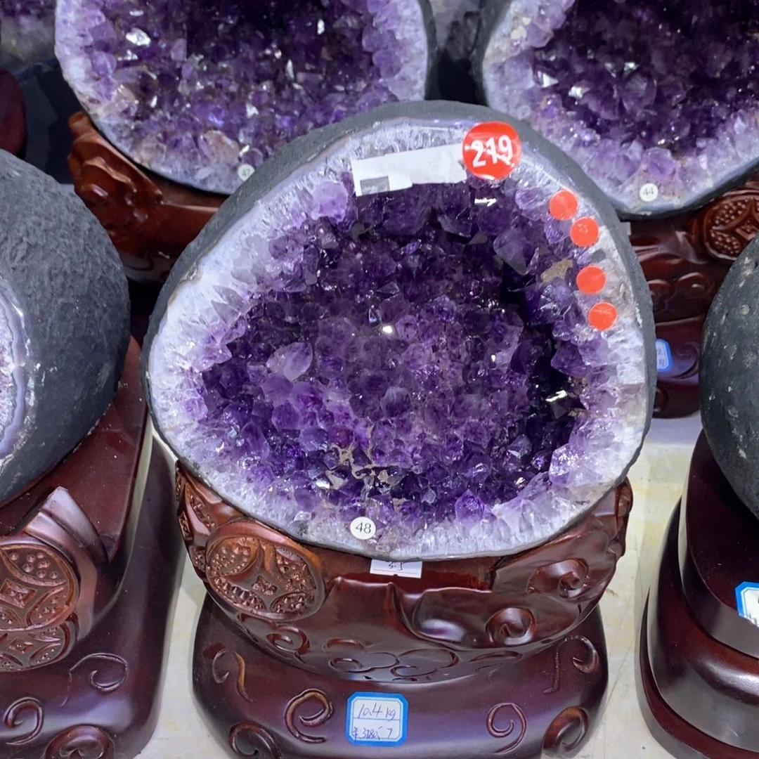 紫晶摆件未镶嵌莹