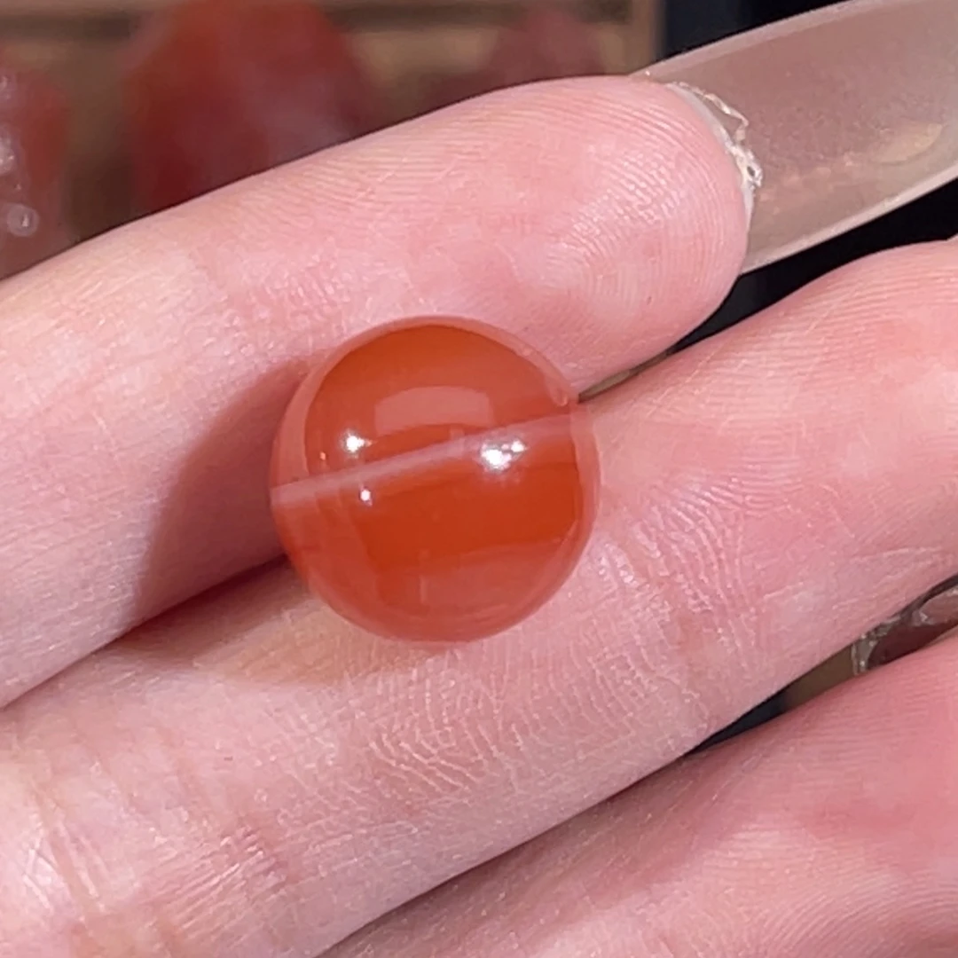 南红玛瑙未镶嵌圆珠12.1mm不退换