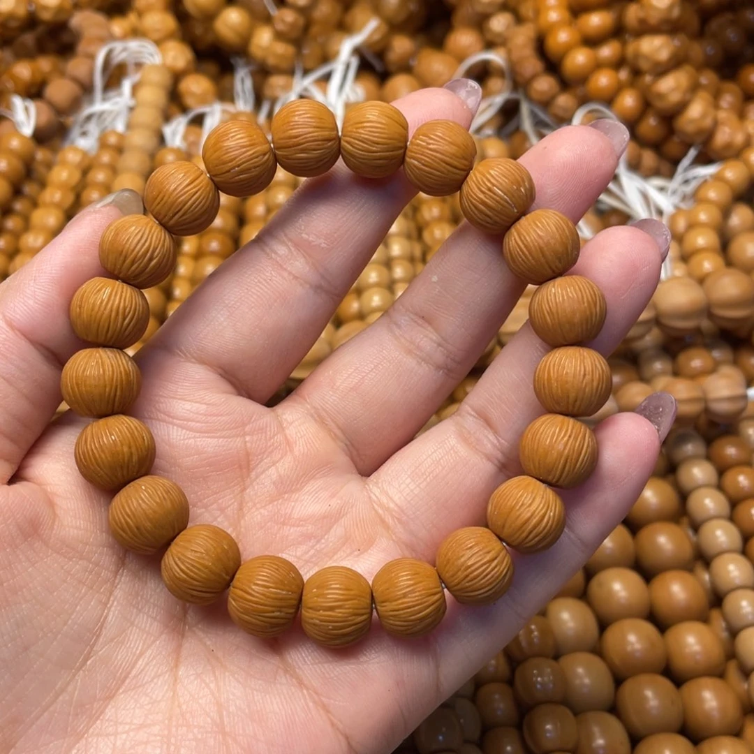 核桃手串/手链天*微瑕金丝