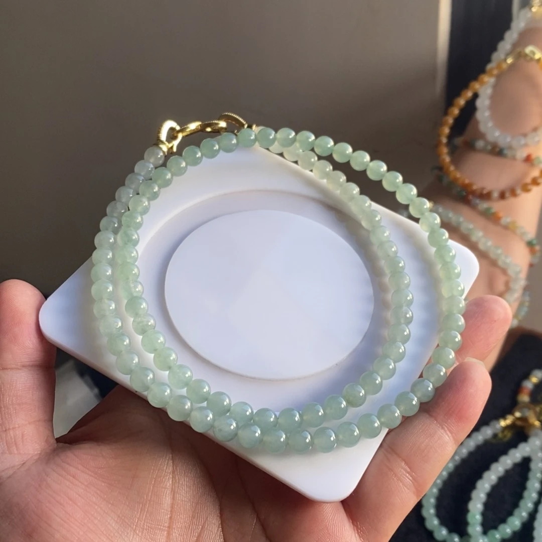 定制翡翠未镶嵌47 缅甸翡翠A货卡6.5