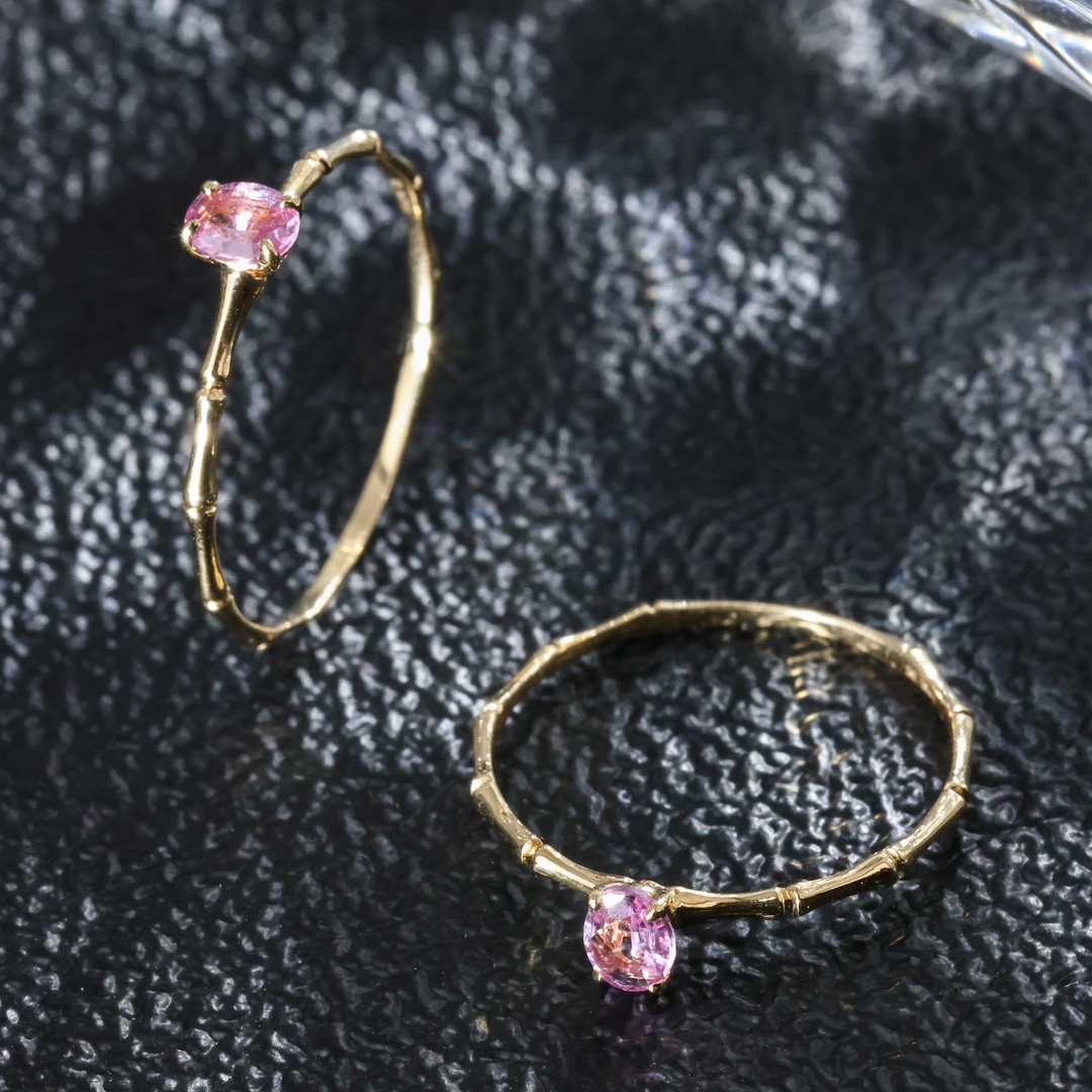【举石臻选】TA0303-931-021粉蓝宝戒指18k（一件/多样性发/自选）H