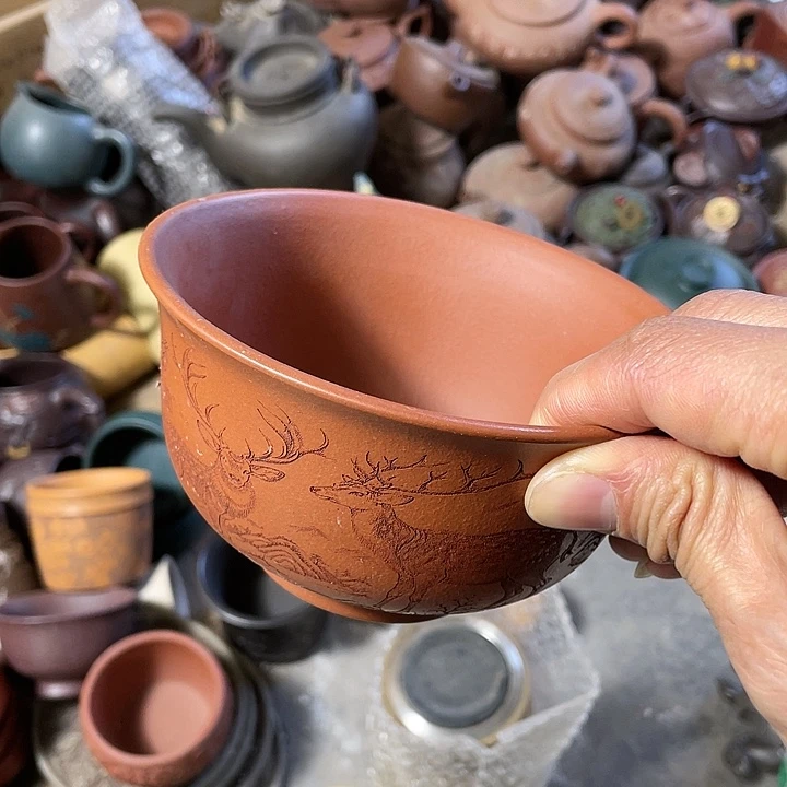 紫砂茶壶青**松紫砂艺术