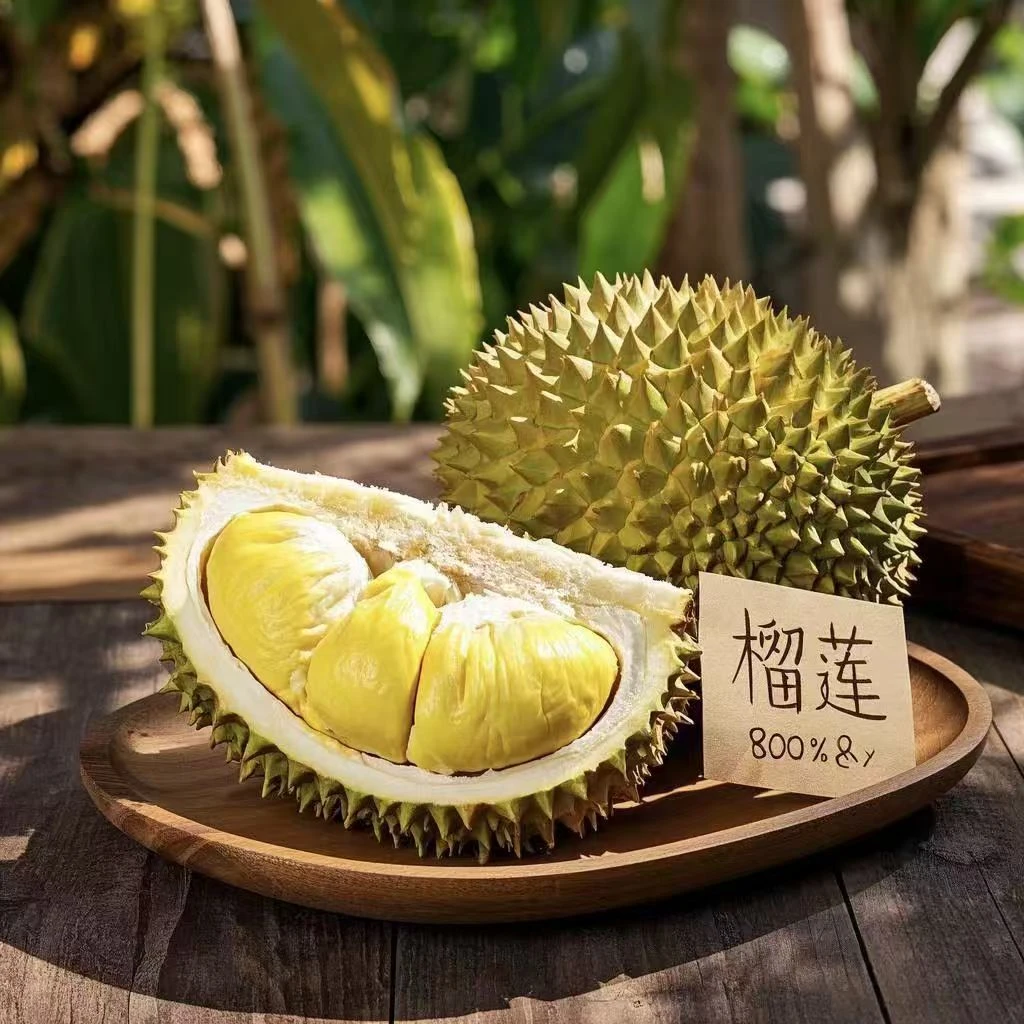 【果肉】泰国树熟金枕新鲜榴莲核小1斤2斤果肉托曼尼干尧金枕泰国