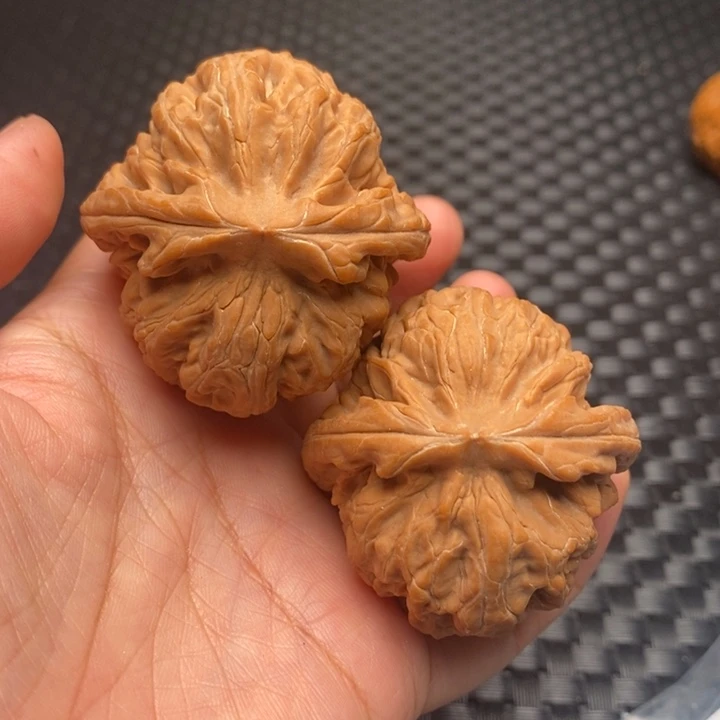 文玩核桃把件红锦鲤46尺毕业
