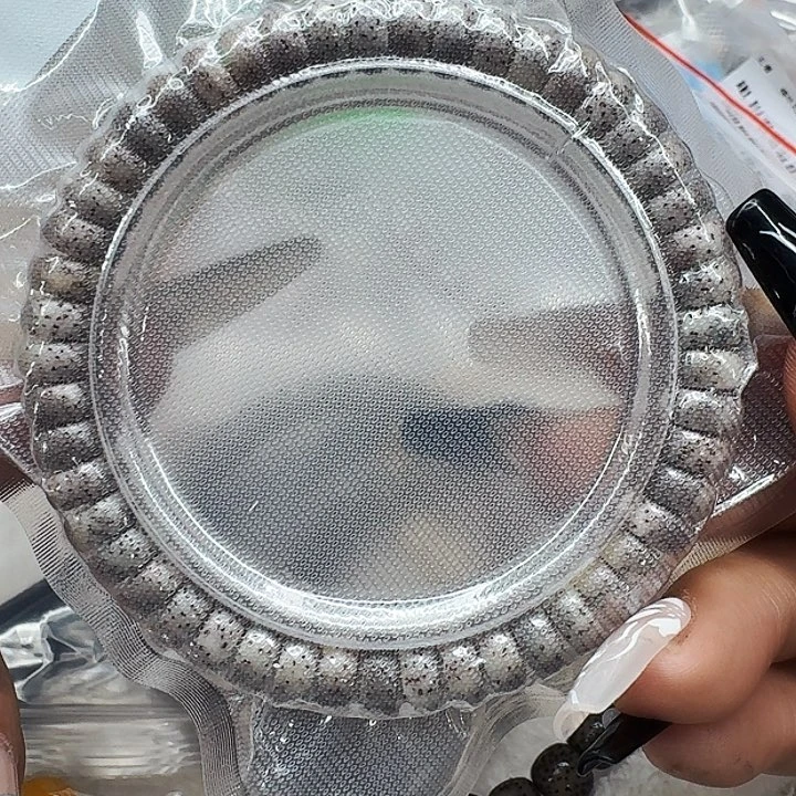 星月菩提手串592高端黑灰星月菩提94药片单圈