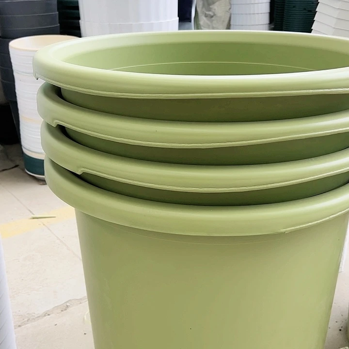 塑料瑕疵四季盆12#果绿色2个无托