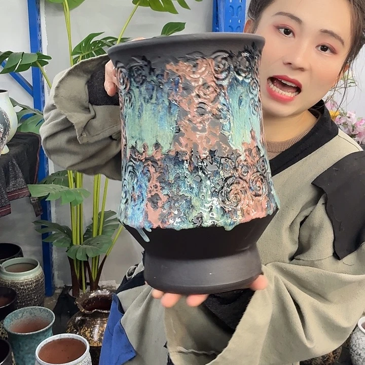 20×30 -粗陶花盆有孔-买买买