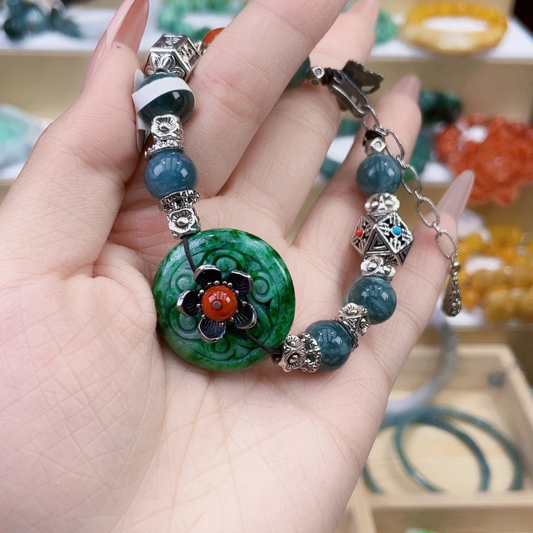 翡翠未镶嵌手链手链