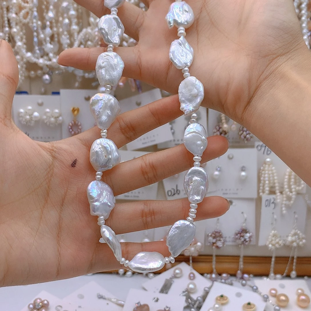 银S925镶嵌淡水珍珠发饰带****壳