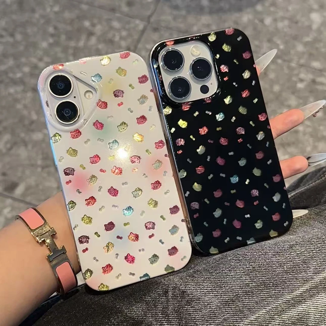 奥菲顿满屏蝴蝶结kitty适用苹果17/16冰川手机壳华为vivo小米oppo