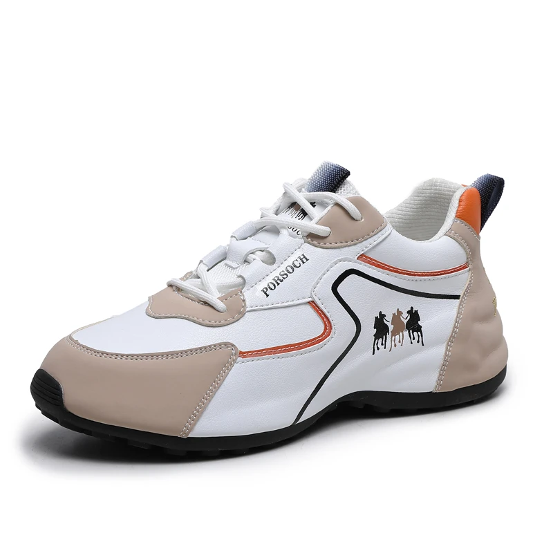 棕色男女同款软底软面时尚百搭皮面透气老爹鞋三匹马7062