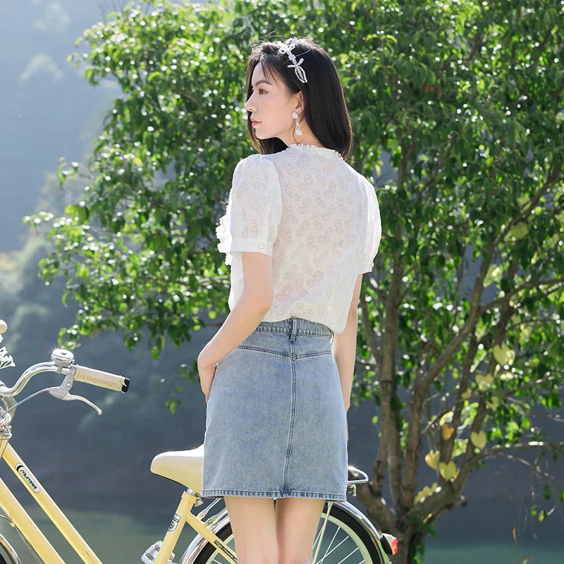 【艾美甄选】芭依璐气质法式时尚衬衫 86C0002