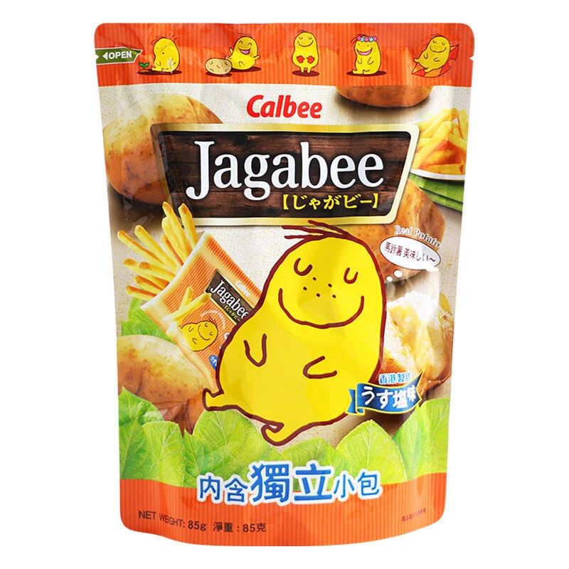 卡乐B宅卡B薯条(原味)袋装85克*2袋送泽益口原切薯片