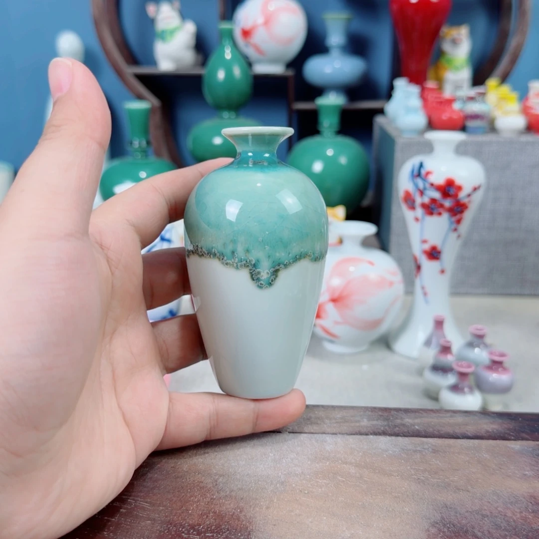 陶瓷手工小花器摆件