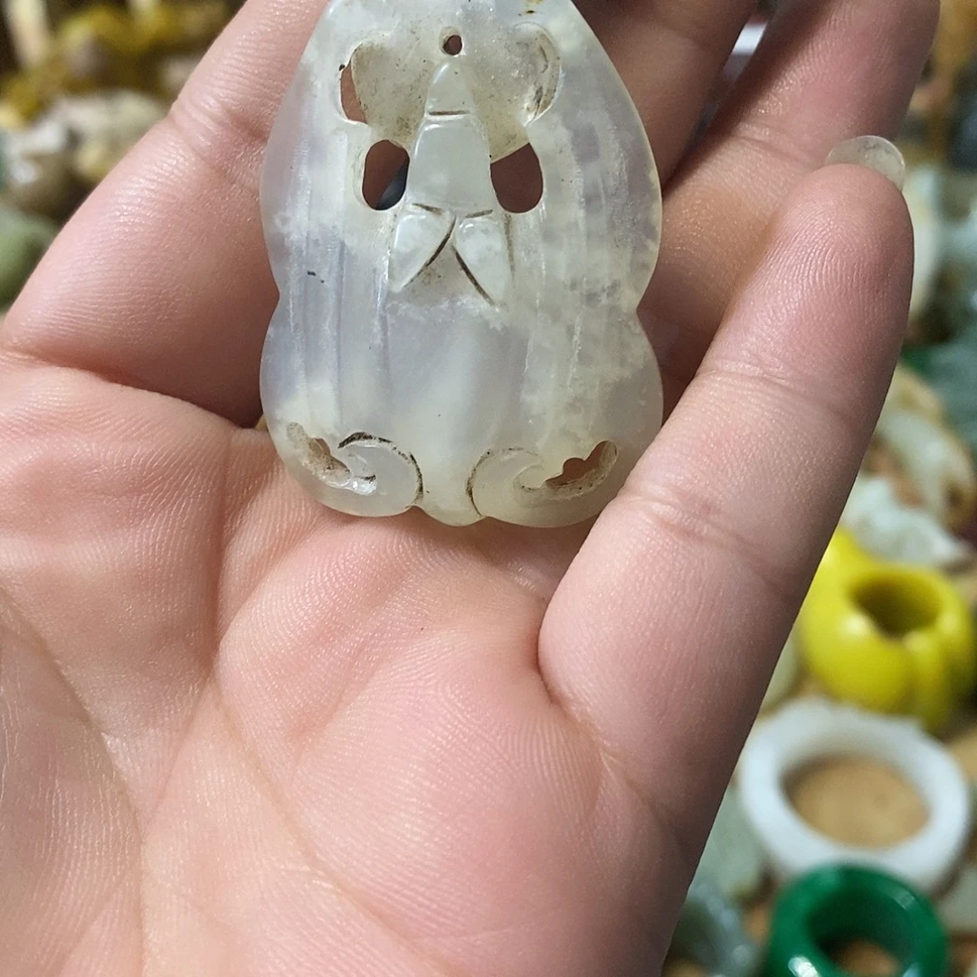 和田玉（糖玉）未镶嵌挂件玉器玉器玉器挂件