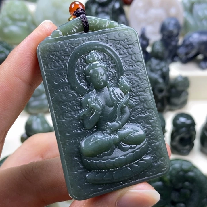 幸***满颈饰未镶嵌和田玉