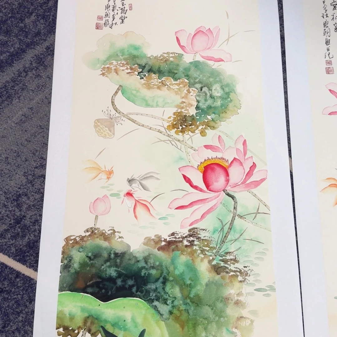 国画国画作品山水花鸟