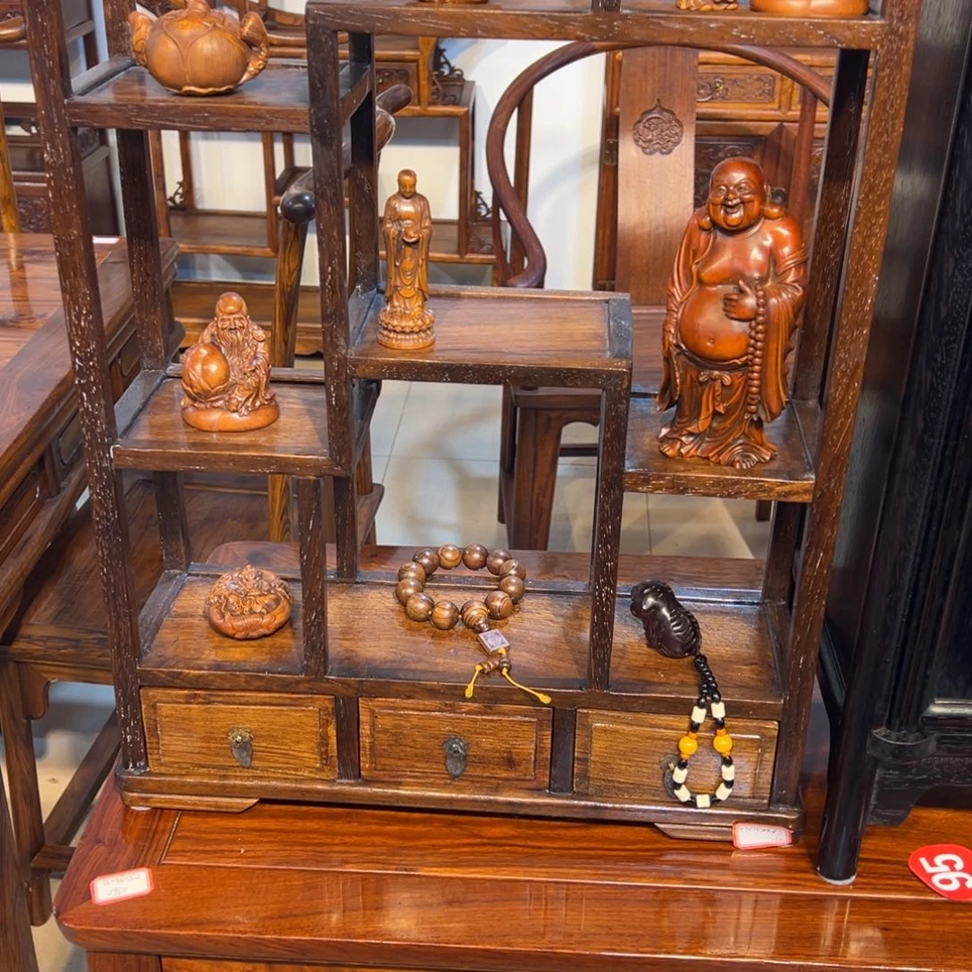 花***居木黄花梨小博古架