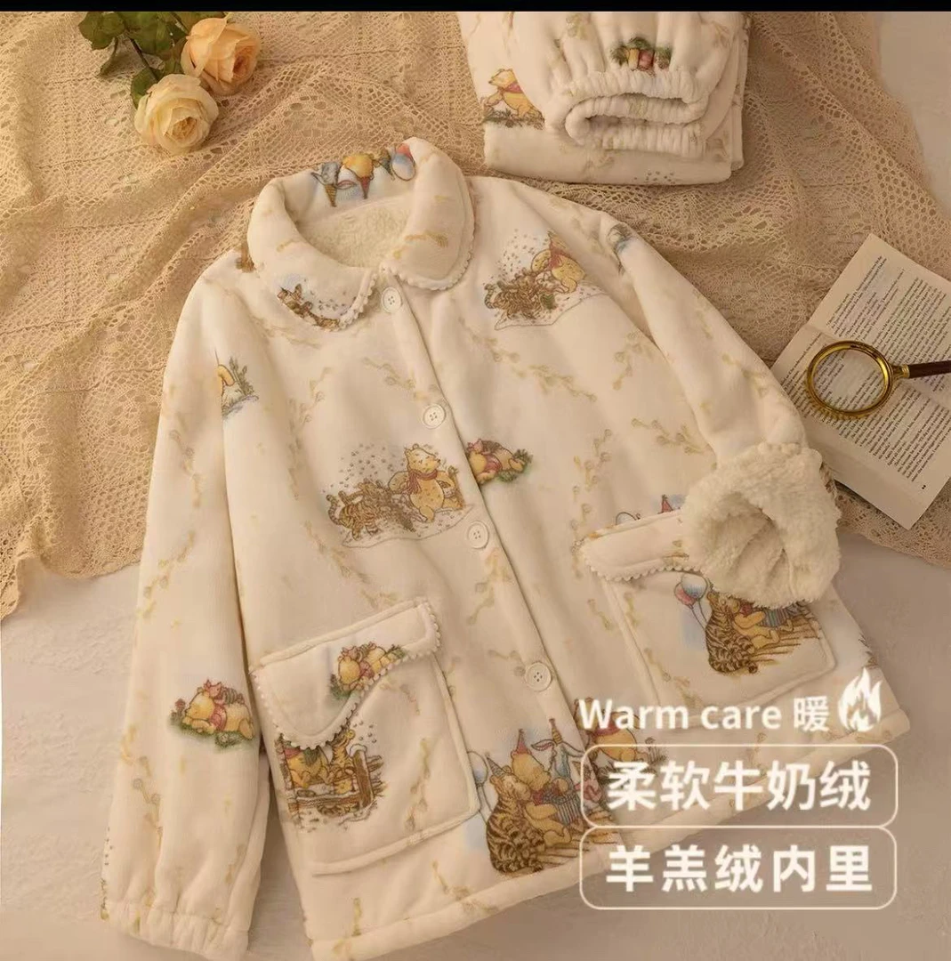 Y111-亲子款羊羔绒加厚家居套装