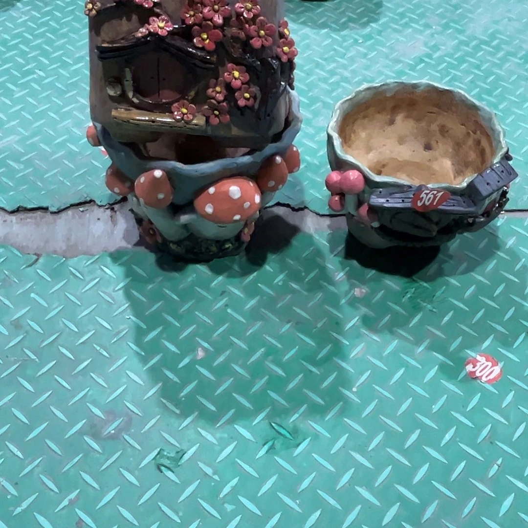 大***毛微瑕561 号陶然花盆手工花盆